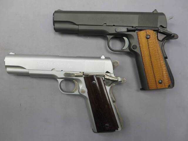 【MGC】 コルト ガバメントMKⅣシリーズ70 ブラック＆シルバー 2挺セット 限定製品 モデルガン