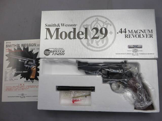 タナカ】S&W M29 4in スチールジュピターフィニッシュ・木製グリップ