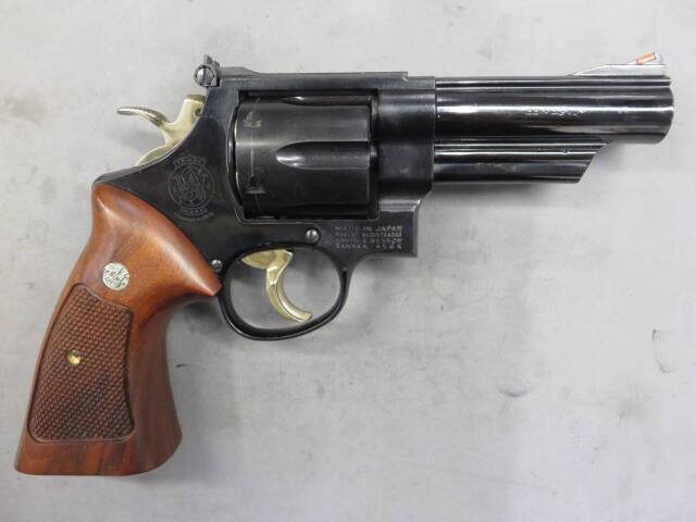タナカワークス　m29 ガスリボルバー　ジュピターフィニッシュ タナカ】S&W M29 4in スチールジュピターフィニッシュ・木製グリップ