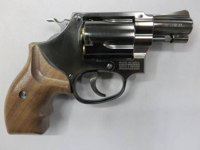 マルシン】S&W M36 2in Wディープブラック フィンガーチャンネル木製 