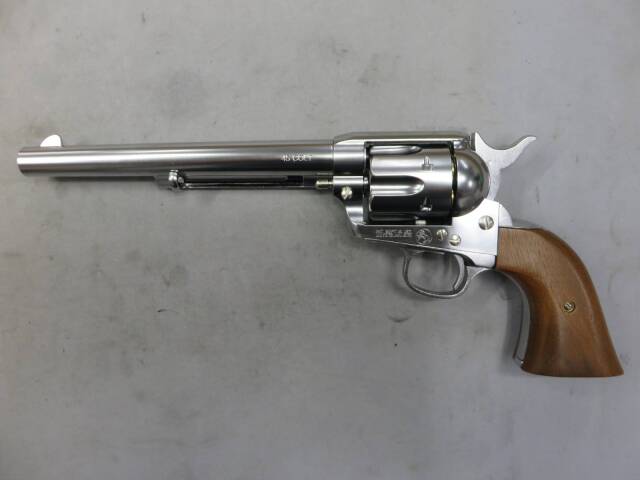 【マルシン】コルトSAA.45 キャバルリー シルバー ABS 木製グリップ仕様 Xカートリッジ
