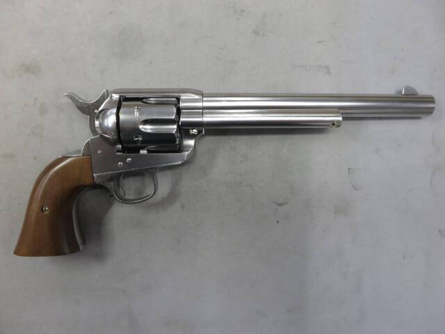 【マルシン】コルトSAA.45 キャバルリー シルバー ABS 木製グリップ仕様 Xカートリッジ
