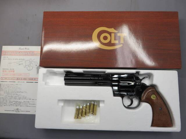 【タナカ】コルトパイソン.357mag 6in R-model スチールフィニッシュ モデルガン