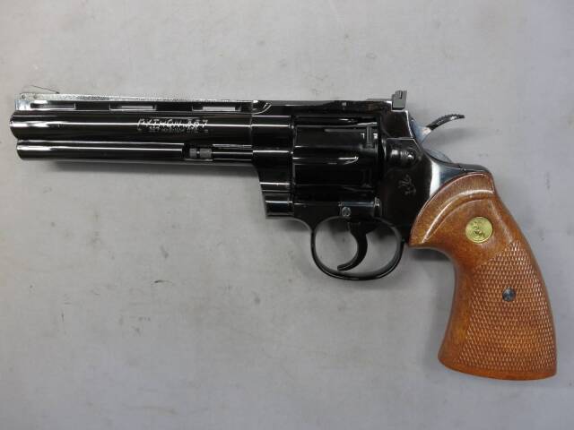 【タナカ】コルトパイソン.357mag 6in R-model スチールフィニッシュ モデルガン