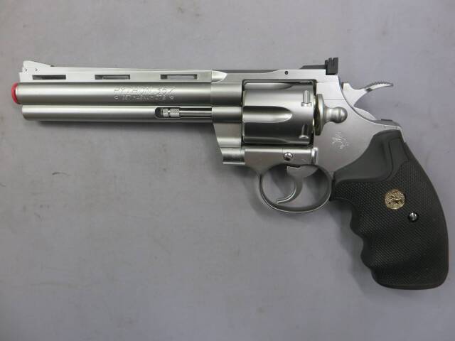 【東京マルイ】コルトパイソン.357mag 6in ステンレス 24連射 ガス・リボルバー