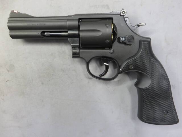 【マルシン】S&W M586 ブラック HW プラグリップ仕様 Xカートリッジ