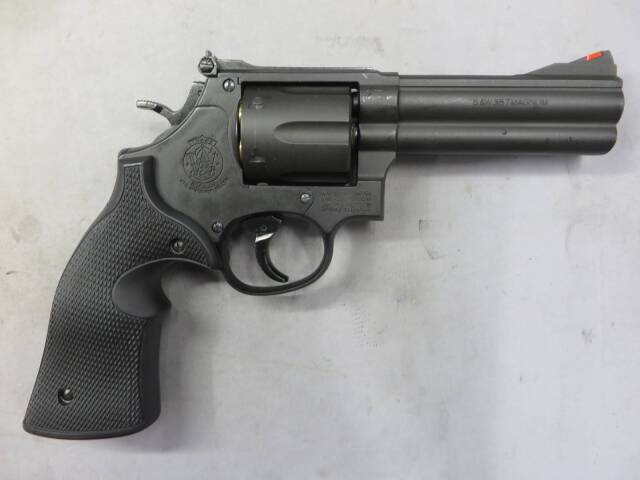【マルシン】S&W M586 ブラック HW プラグリップ仕様 Xカートリッジ