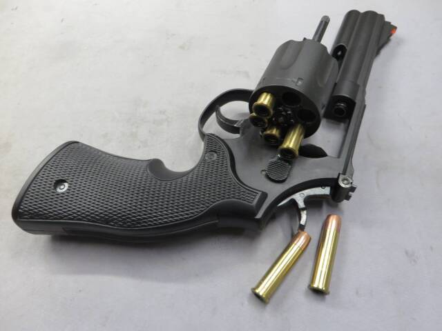 【マルシン】S&W M586 ブラック HW プラグリップ仕様 Xカートリッジ