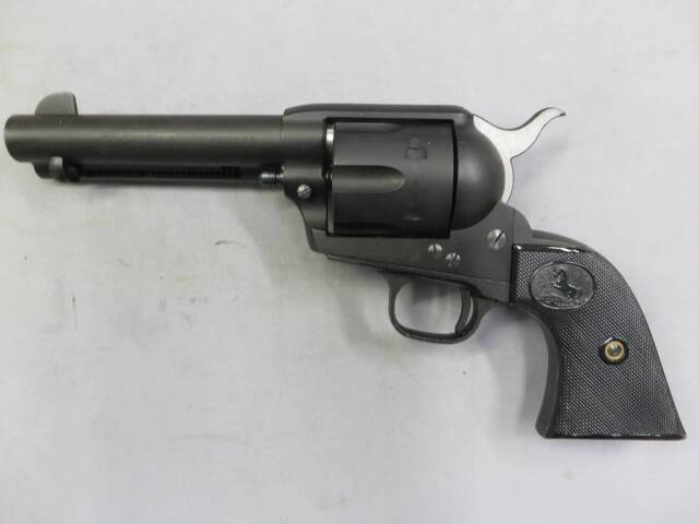 CAW: Colt SAA 2nd Standard Model Civilian HW R-BLACK 発火式モデル 