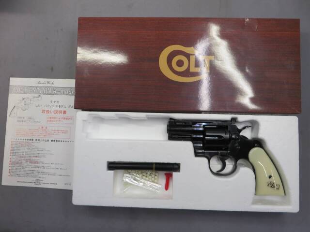 【タナカ】コルト パイソン.357mag 2.5in スネークアイズ スチールフィニッシュ