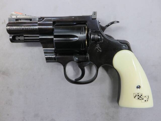【タナカ】コルト パイソン.357mag 2.5in スネークアイズ スチールフィニッシュ