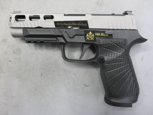 【Parabellum】SIG P320 PRO WC カスタム 4.7in Titanium Gray・メタルスライド