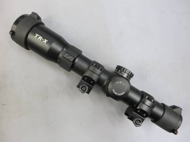 【SIGHTRON】TR-X 1.25-4.5×24IR CQB MIL-DOT レティクル+マウントリング
