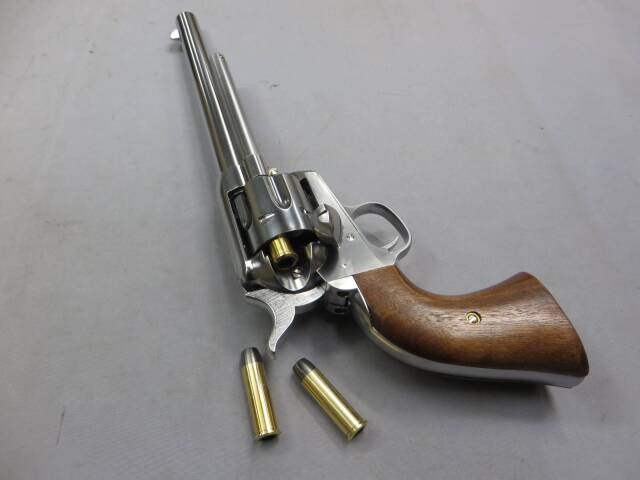 【マルシン】コルトSAA.45 キャバルリー シルバー ABS 木製グリップ仕様 Xカートリッジ