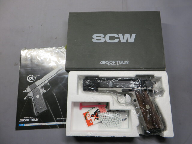 【ウエスタンアームズ】S&W SW1911 DK・ダグケニック・アルモント 木製グリップ
