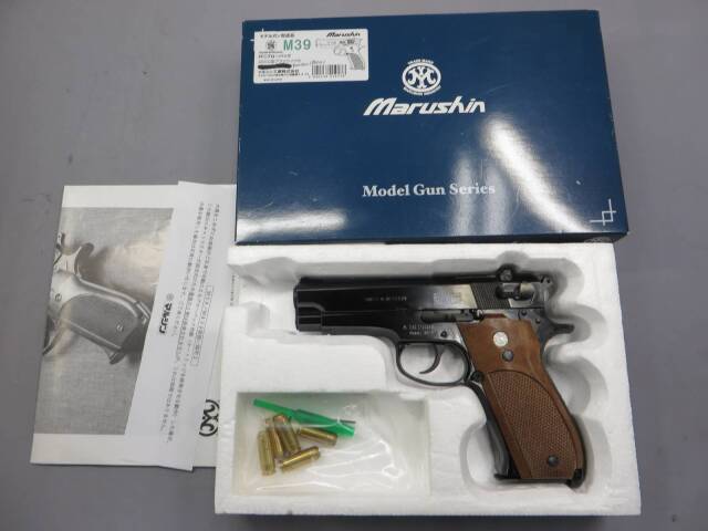 【マルシン】S&W M439 ABS 2層ブラックメッキ PFCブローバック　モデルガン