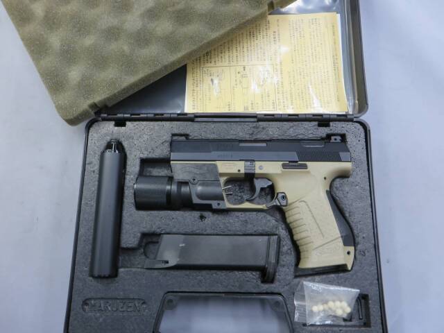 【マルゼン】ワルサーP99 デザートサンド・メタルスライド ムービープロップシリーズ