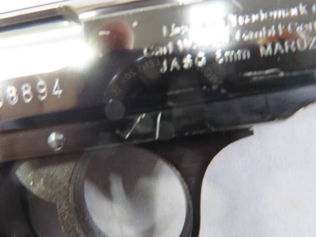 【マルゼン】ワルサー ニューPPK/S ブラックメタル・サイレンサーセット組込・イーストA ショルダーホルスター