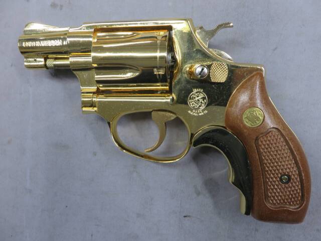 コクサイ】 S&W M36チーフスペシャル GOLD（24K）金属・SMG モデルガン