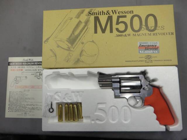 【タナカ】S&W M500 2-3/4in ES(Emergency Suvival) ステンレス  モデルガン