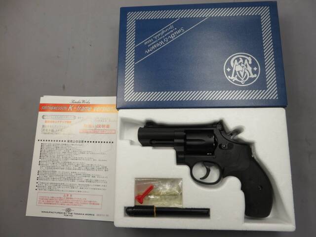 【タナカ】S&W M19 PC K-Comp 3in HW Ver.3　ガスガン