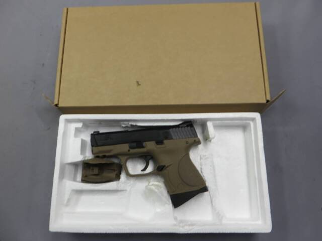 【WE】S&W M&P コンパクト（刻印入り）TAN・メタルスライド