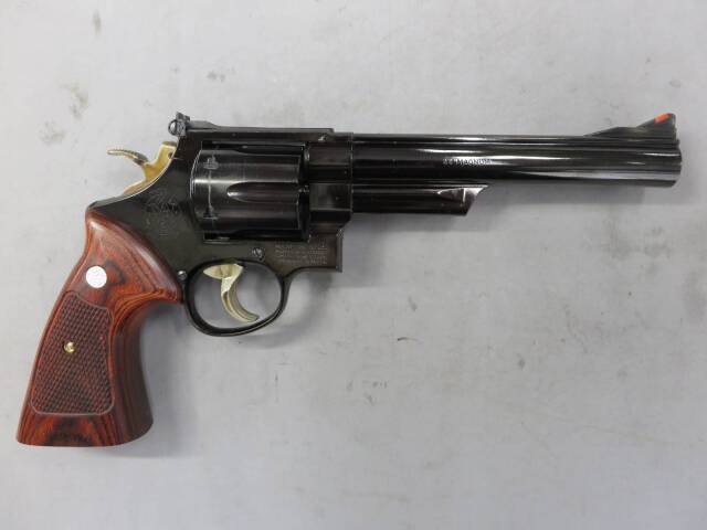 【タナカ】S&W M29 6.5in スチールジュピターフィニッシュ・PANDRA ARMS 木製グリップ