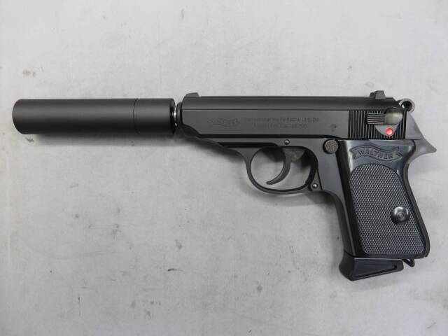 【マルゼン】ワルサー PPK ブラック・サイレンサーセット