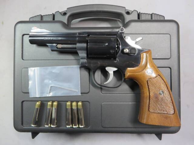 【コクサイ】S&W M19 コンバットマグナム 4in カート式 ガスガン・木製グリップ