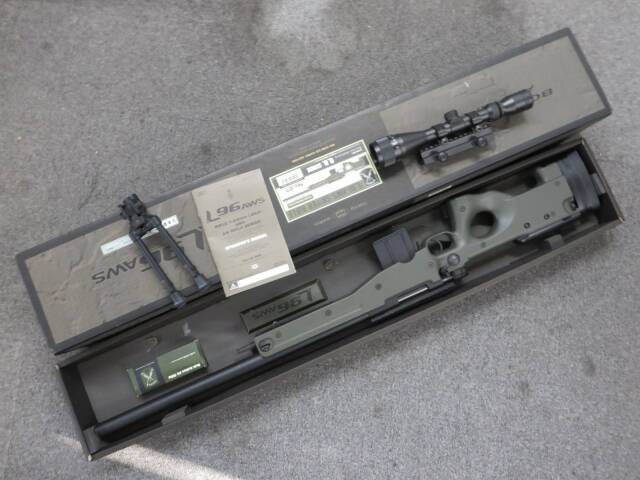 【東京マルイ】L96AWS ODストック・ハイマウント・プロスコープ・バイポッド