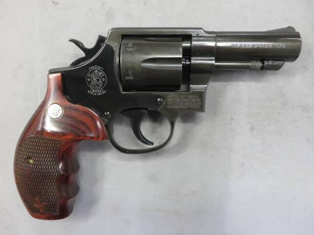 【コクサイ】S&W M10 3in FBIモデル MHW（メガHW）  No439・アルタモント 木製グリップ  モデルガン