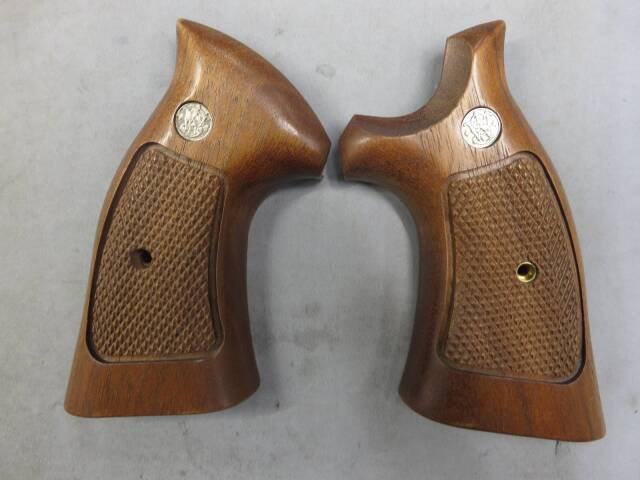 マルシン】S&W M586・M686 木製グリップ（ガスガン用）