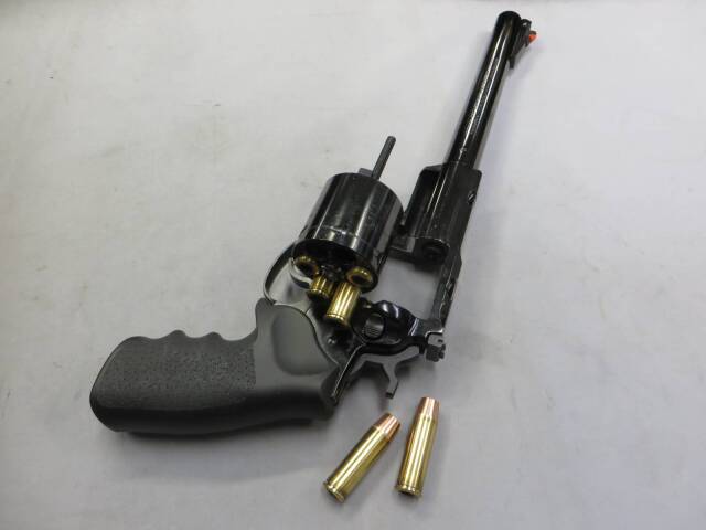 【マルシン】スーパーレッドホーク 9.5in 454カスール Wディープブラック ホーグタイプグリップ仕様