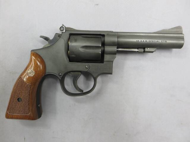 【ハートフォード】S&W M15 コンバットマスターピース 4in サービスサイズ木製グリップ モデルガン