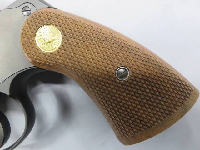 【タナカ】コルトパイソン.357mag 3in R-model HW / 木製グリップ・スピードローダー　モデルガン