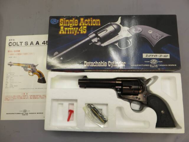 【タナカ】コルトSAA.45 D.C. シビリアン ミッドナイトゴールド