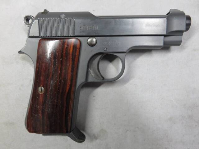 【ウエスタンアームズ】ベレッタM1934 カーボンブラックHW・木製グリップ（ウエイト付き）