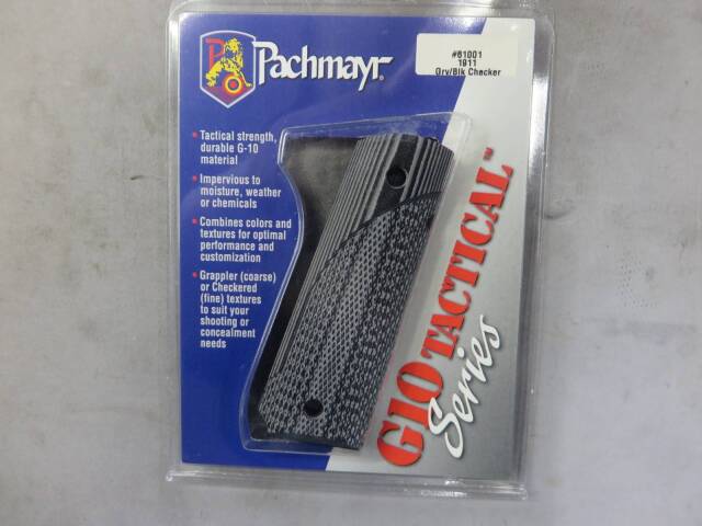 【パックマイヤー】G10タクティカル 1911グリップ Grey/Black チェッカー ♯61001