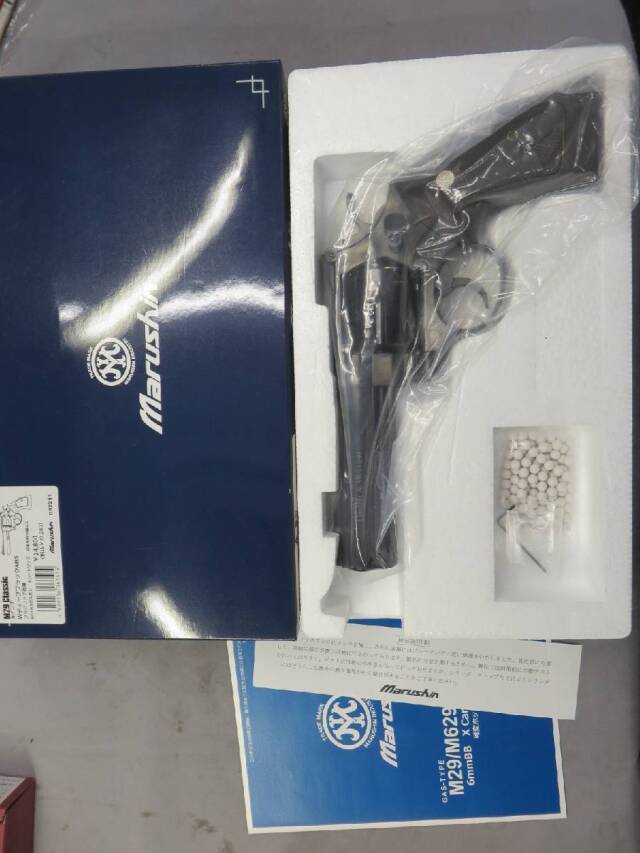 【マルシン】S&W M29 クラシック 5in Wディープブラック プラグリップ リアルXカートリッジ