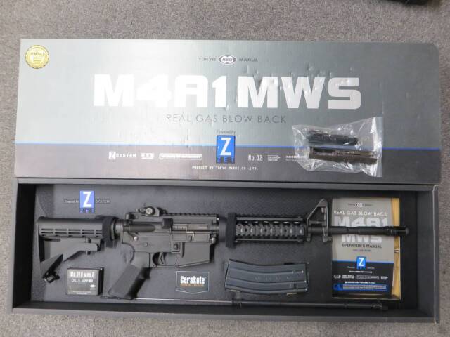 【東京マルイ】M4A1 MWS・ORGAスチールボルトキャリア・AngryGun スーパーリコイルバッファ