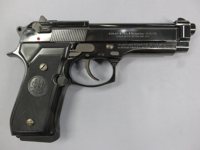 WA　ベレッタ　M92FS　ブラッククローム WA] ベレッタ M92FS ブラッククローム ガスブローバック (中古