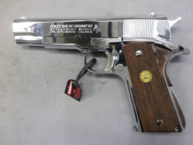 【東京マルイ】コルトガバメントMK4シリーズ70 ニッケルフィニッシュ