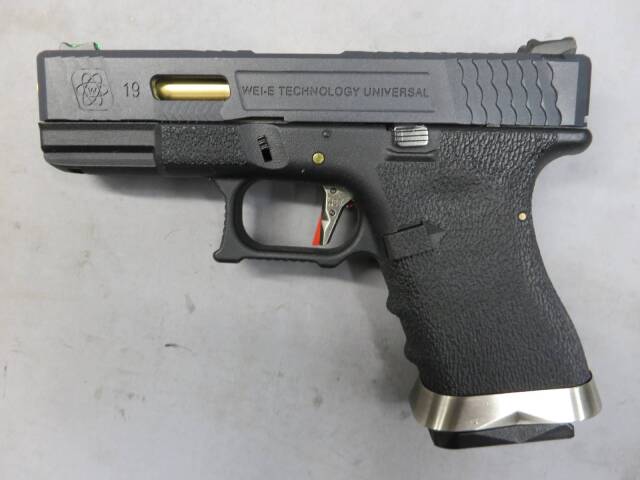 【WE】G19 T1 BK/GO/BK メタルスライド　G19 Glock19