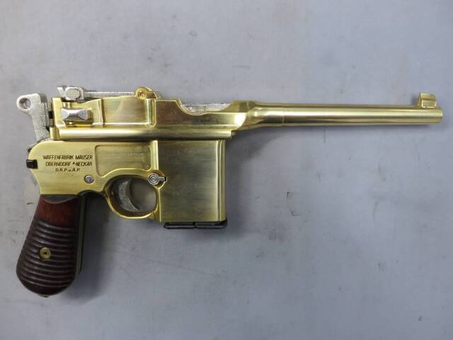 【マルシン】モーゼルM712 ノーマル刻印 木製グリップ  金属モデルガン