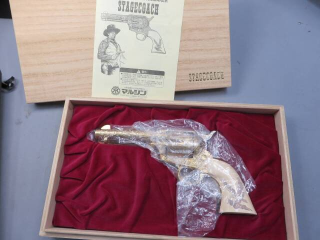 【マルシン】SAA.45  PEACEMAKER STAGECOACH 桐箱入 金属モデルガン