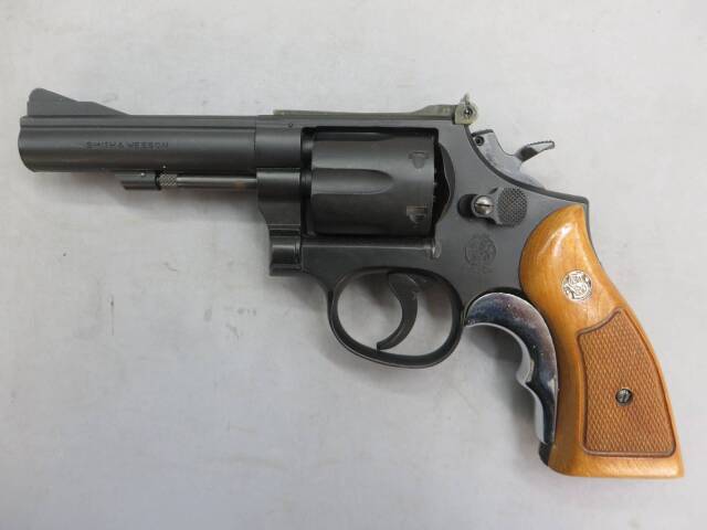 【ハートフォード】S&W M15 コンバットマスターピース 4in サービスサイズ木製グリップ モデルガン
