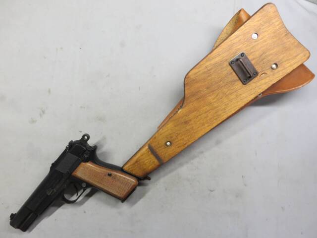 【タナカ】ブローニングハイパワー M1935 ミリタリー・ショルダーストック ホルスター（マルシン）