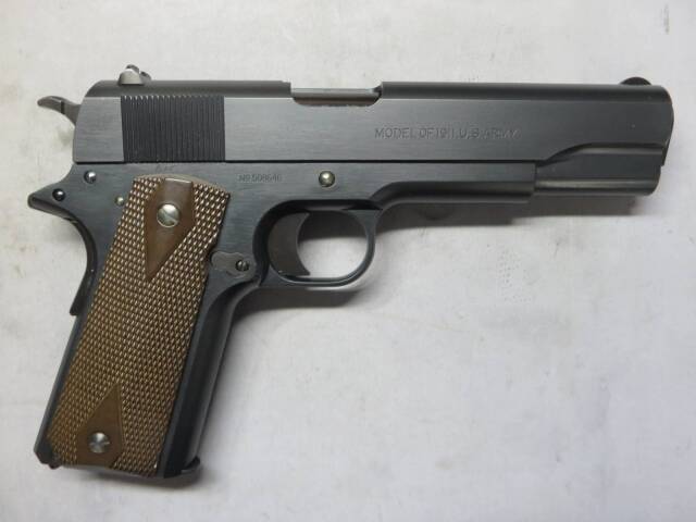 【ウエスタンアームズ】コルトM1911 ブラックアーミー・Coltロゴ入り木箱付