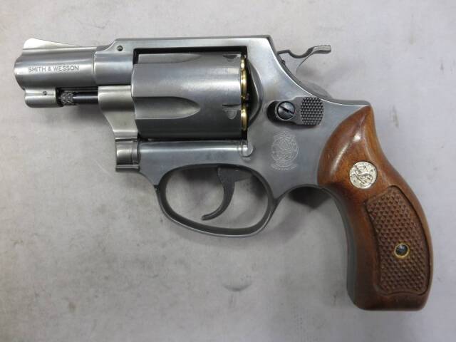 【マルシン】S&W M36 2in ブラック エクセレント HW 木製サービスグリップ 6ｍｍBB リアルXカート