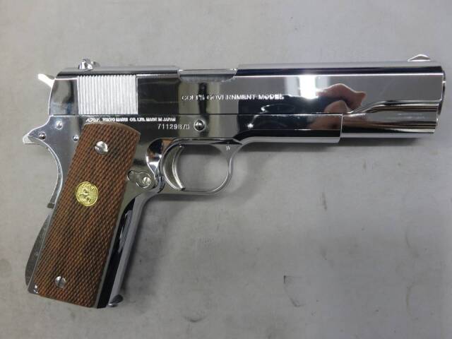【東京マルイ】コルトガバメントMK4シリーズ70　ニッケルフィニッシュ